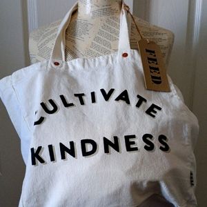 FEED Projects Canvas Cultivate Kindness Tote Bag